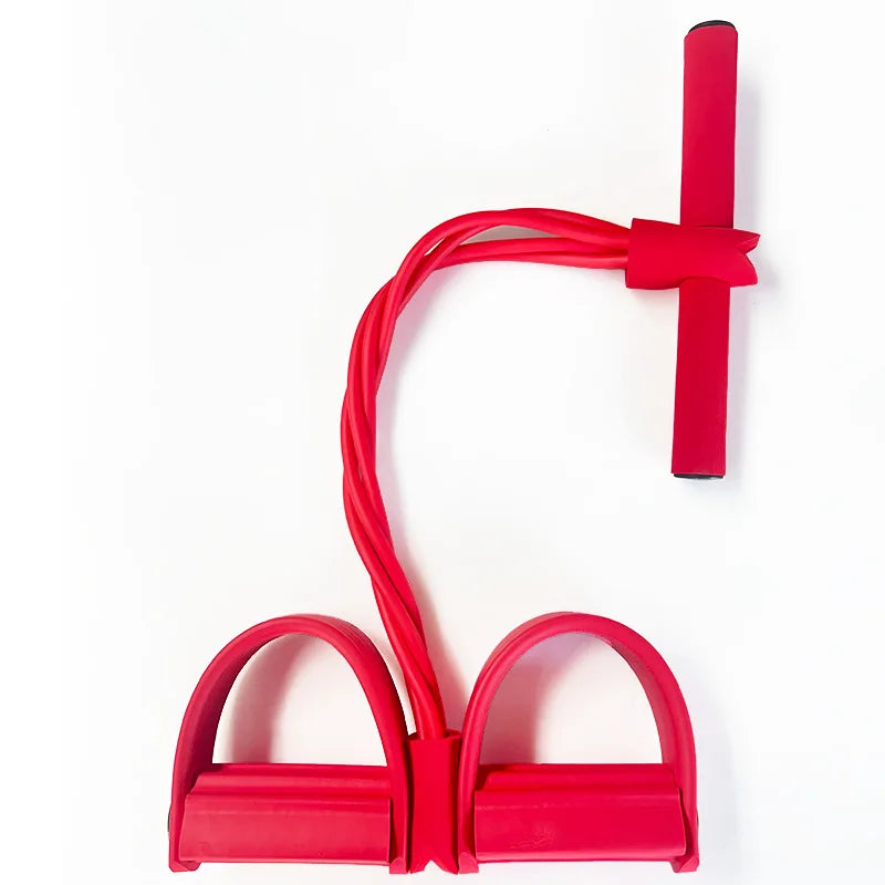 Elevate Your Fitness Routine with the Multifunctional 4-Tube Elastic Resistance Band for Total Body Strength and Flexibility