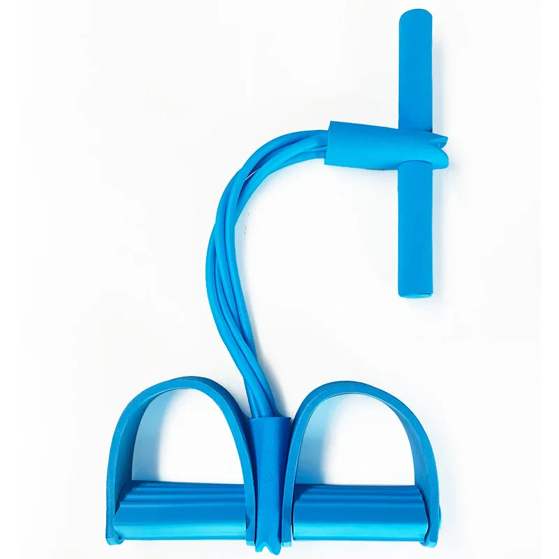 Elevate Your Fitness Routine with the Multifunctional 4-Tube Elastic Resistance Band for Total Body Strength and Flexibility