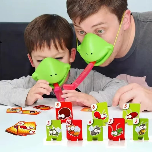 Frog Lizard Mask Game with Wagging Tongue - The Ultimate Fun and Laughter Experience for Family and Friends!