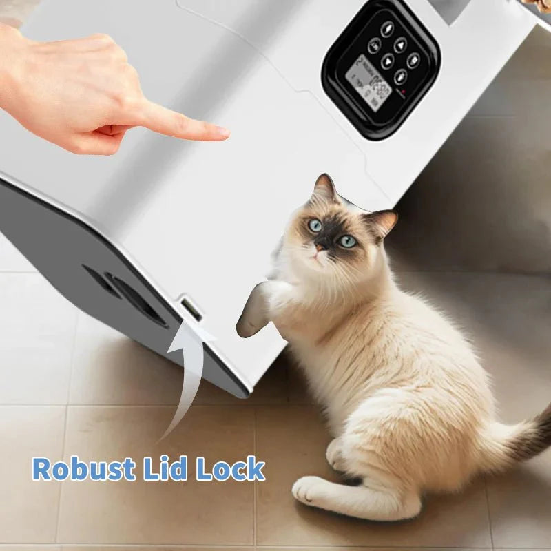 Revolutionize Your Pet's Mealtime with the HEYBO WiFi-Enabled Smart Pet Feeder - Control Feeding from Anywhere!