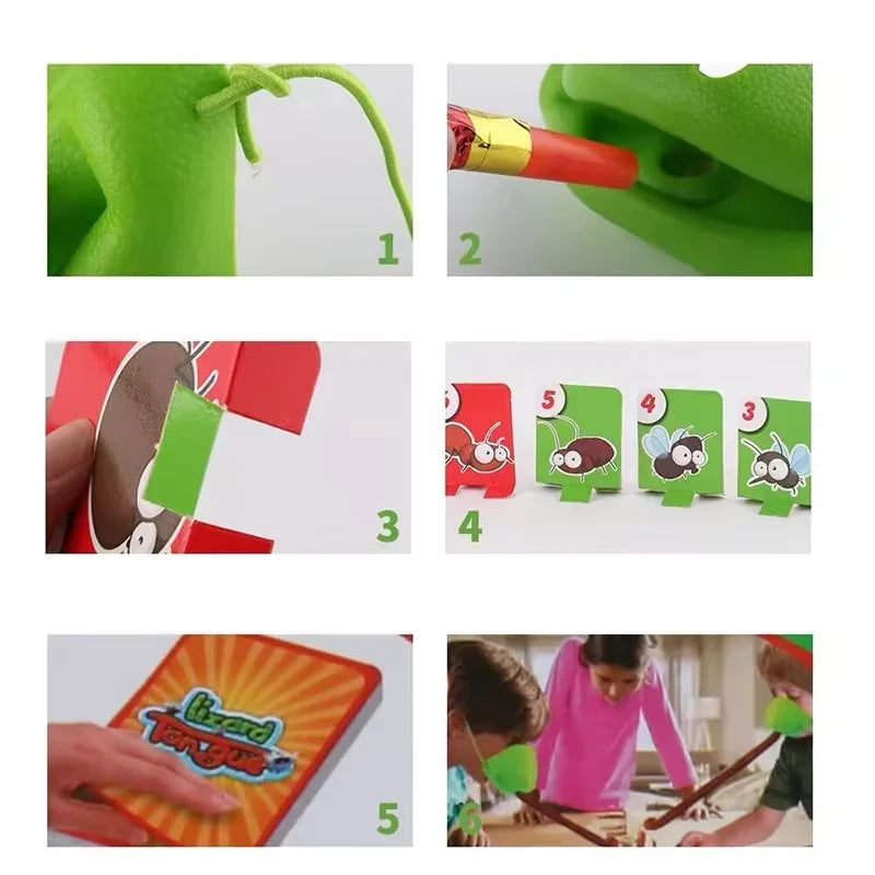 Frog Lizard Mask Game with Wagging Tongue - The Ultimate Fun and Laughter Experience for Family and Friends!