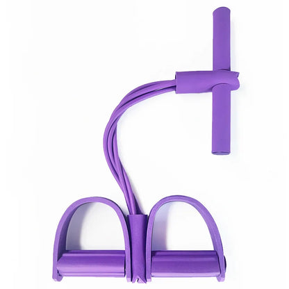 Elevate Your Fitness Routine with the Multifunctional 4-Tube Elastic Resistance Band for Total Body Strength and Flexibility