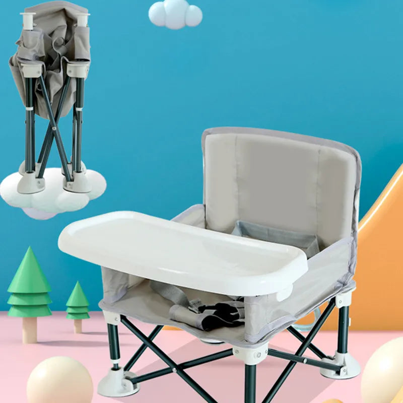 Baby Foldable Portable Dining Chair - The Perfect Beach Companion for Your Little One!