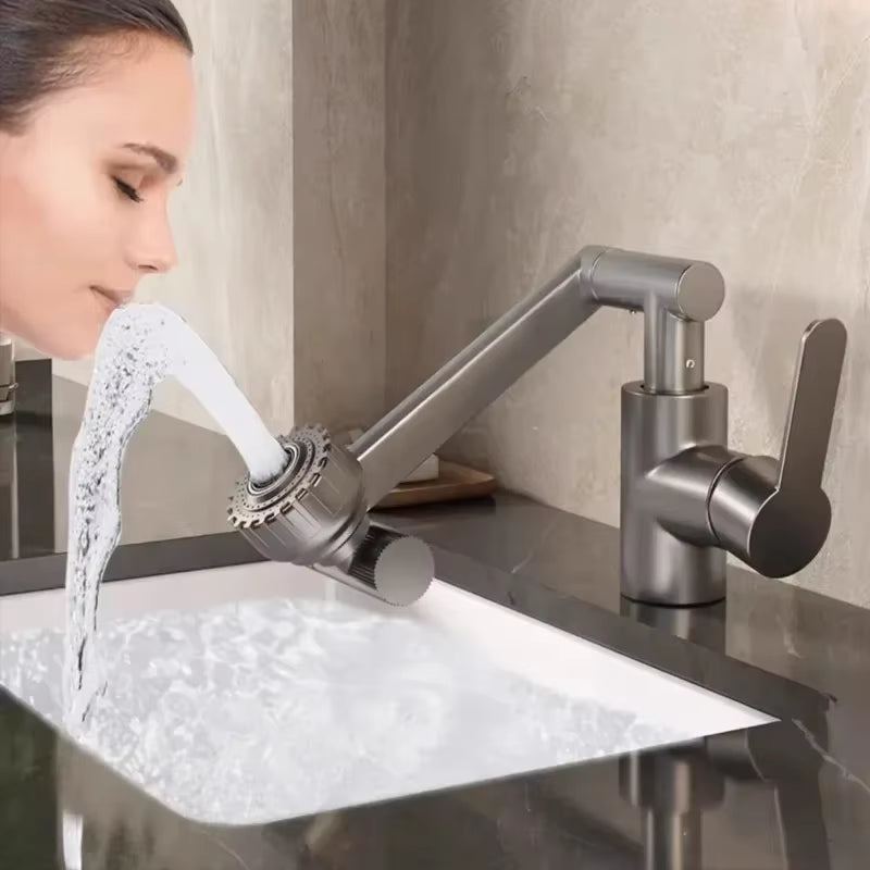 Revolutionary 1080° Swivel Kitchen and Bathroom Faucet - Multifunctional Cold and Hot Water Tap for Effortless Cleaning and Stylish Design