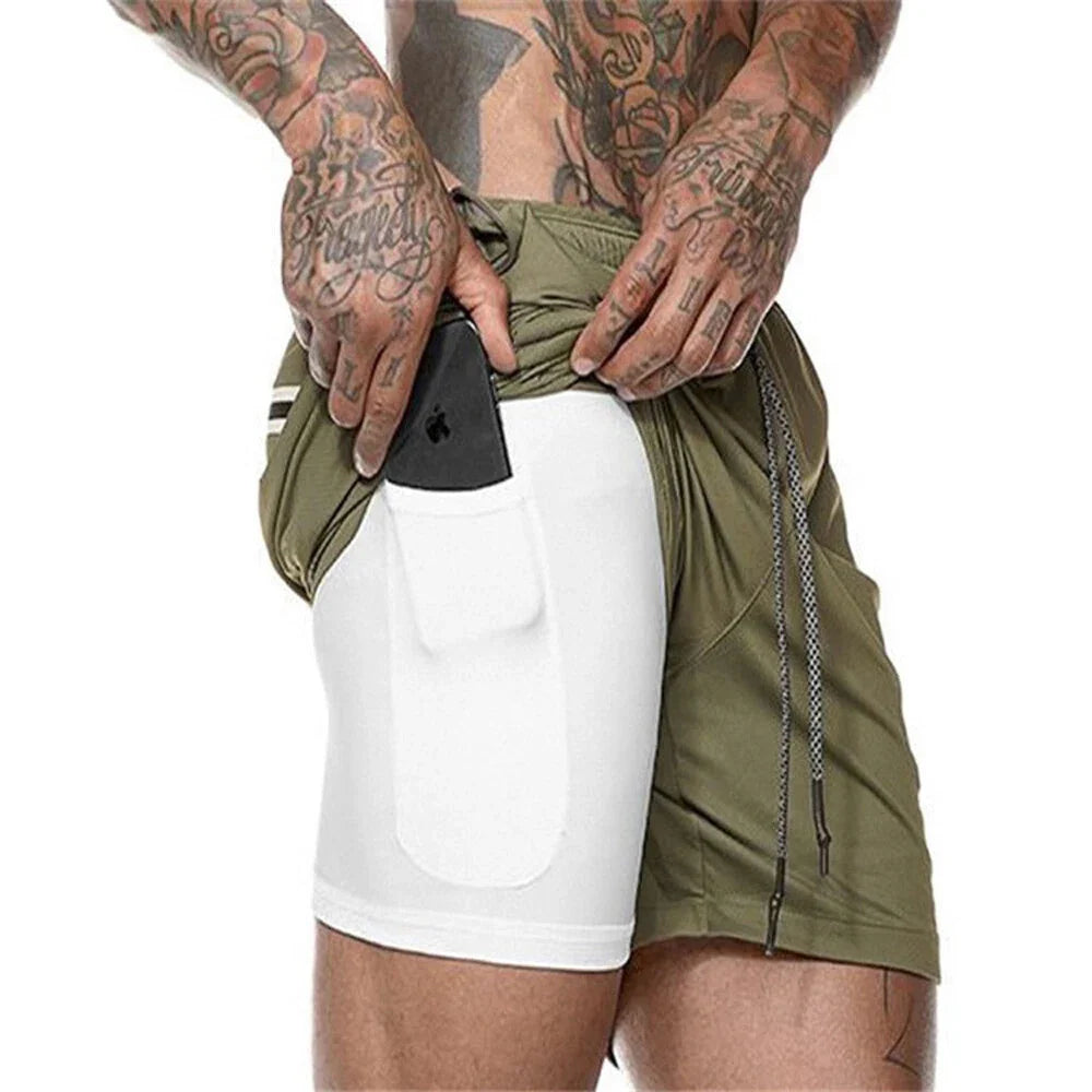 Elevate Your Workout with Men's Elasticated Waist Jogging Shorts - Perfect for Gym, Running, and Fitness Activities