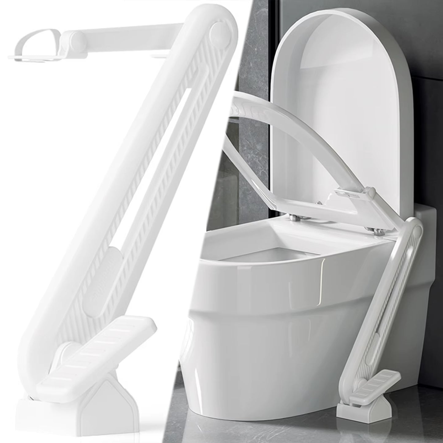 Revolutionary Foot Pedal Toilet Seat Lid Lifter - Handsfree and Hygienic Bathroom Accessory