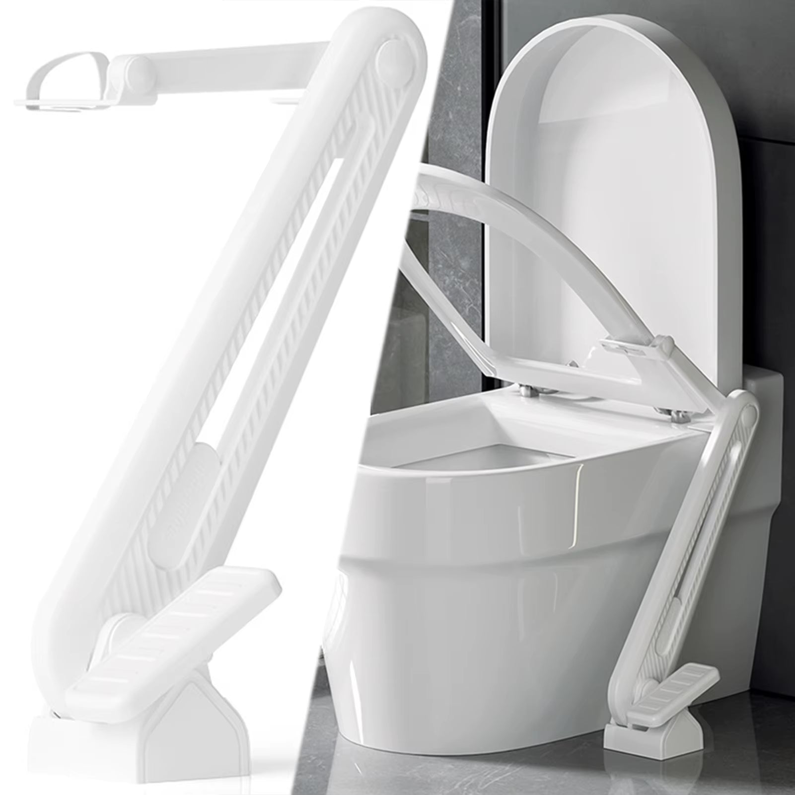 Revolutionary Foot Pedal Toilet Seat Lid Lifter - Handsfree and Hygienic Bathroom Accessory