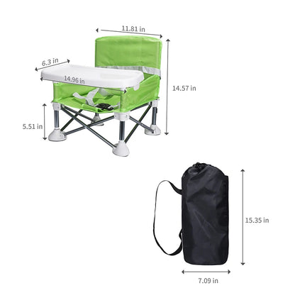 Baby Foldable Portable Dining Chair - The Perfect Beach Companion for Your Little One!