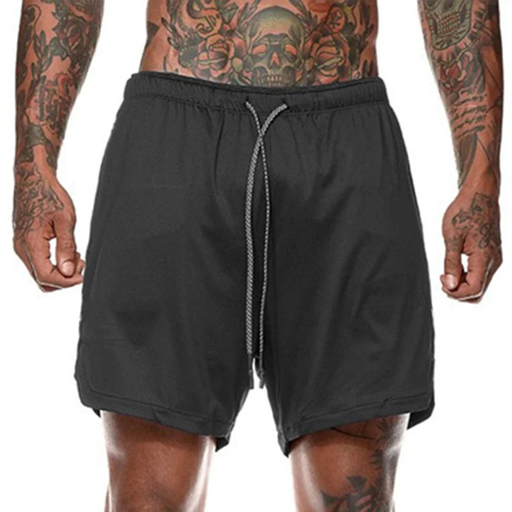 Elevate Your Workout with Men's Elasticated Waist Jogging Shorts - Perfect for Gym, Running, and Fitness Activities