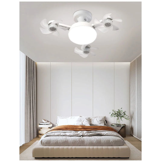 Elevate Your Space with the Modern Drone-Style E27 Ceiling Fan Light – Remote Control, 3-Speed Settings, and Timer for Ultimate Comfort and Style