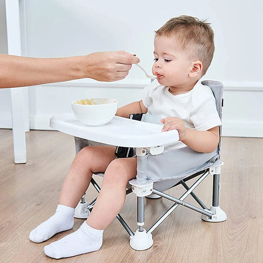 Baby Foldable Portable Dining Chair - The Perfect Beach Companion for Your Little One!