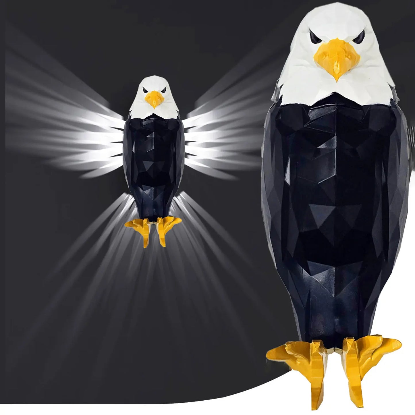 Illuminate Your Space with the Bald Eagle Wall Light - Stylish, Battery Operated Wall Mounted Eagle Lamp for Bedroom, Living Room, and Hallway