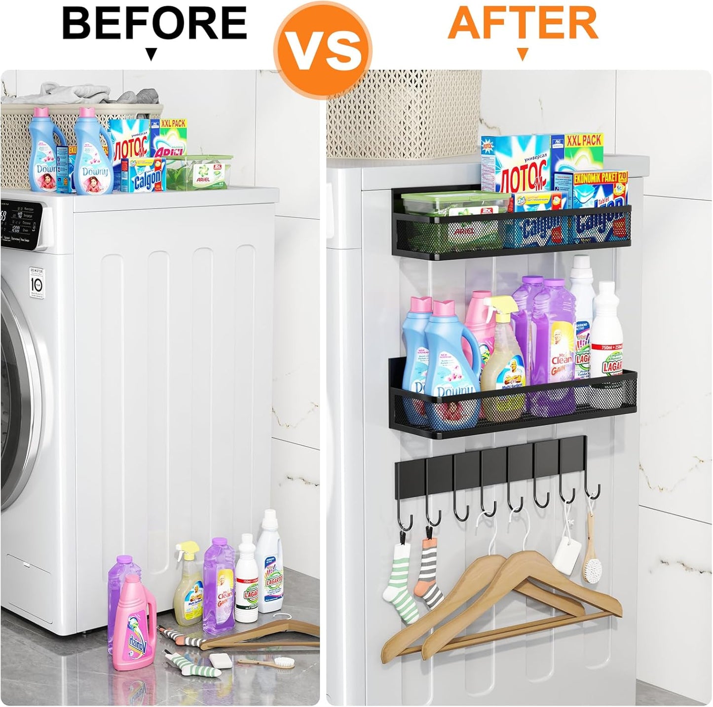 Transform Your Kitchen with Our Versatile Magnetic Spice Rack - 3 Pack Organizer with Hooks for Ultimate Convenience