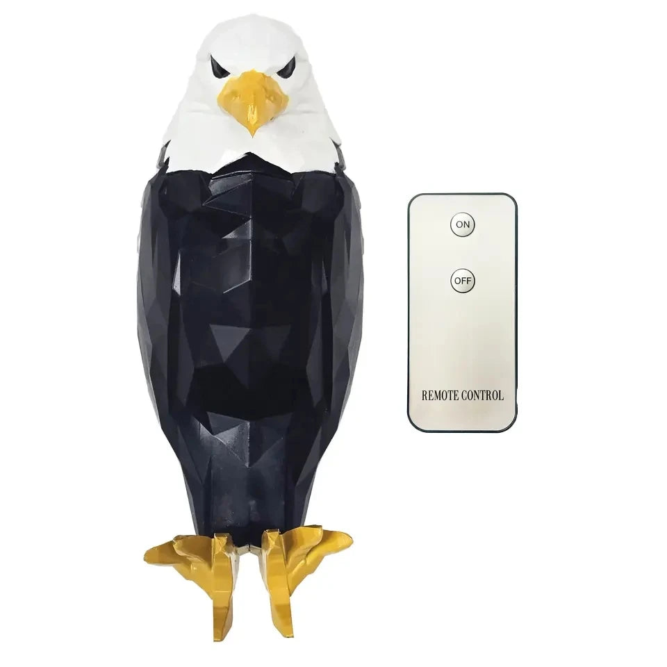 Illuminate Your Space with the Bald Eagle Wall Light - Stylish, Battery Operated Wall Mounted Eagle Lamp for Bedroom, Living Room, and Hallway