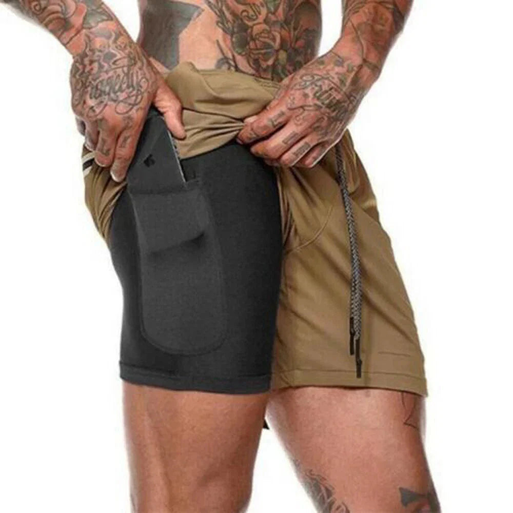 Elevate Your Workout with Men's Elasticated Waist Jogging Shorts - Perfect for Gym, Running, and Fitness Activities