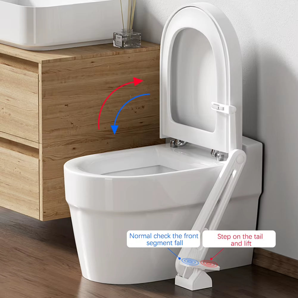 Revolutionary Foot Pedal Toilet Seat Lid Lifter - Handsfree and Hygienic Bathroom Accessory