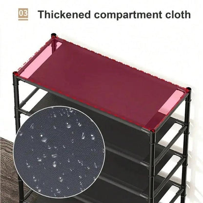 Stylish Multi-Functional Coat, Shoe, and Hat Rack - 60cm with Detachable Hooks for Effortless Home Organization