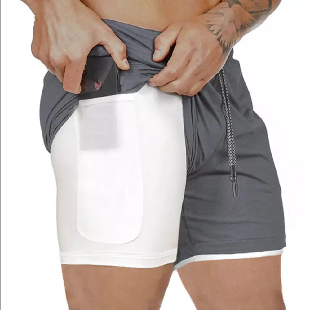 Elevate Your Workout with Men's Elasticated Waist Jogging Shorts - Perfect for Gym, Running, and Fitness Activities