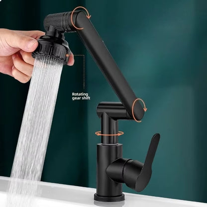 Revolutionary 1080° Swivel Kitchen and Bathroom Faucet - Multifunctional Cold and Hot Water Tap for Effortless Cleaning and Stylish Design
