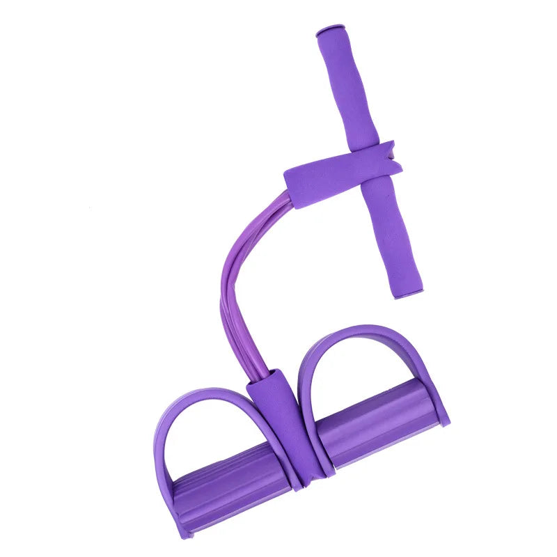 Elevate Your Fitness Routine with the Multifunctional 4-Tube Elastic Resistance Band for Total Body Strength and Flexibility