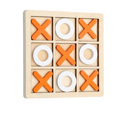 Classic Wooden Tic Tac Toe Game - The Perfect Family Puzzle for Fun and Learning