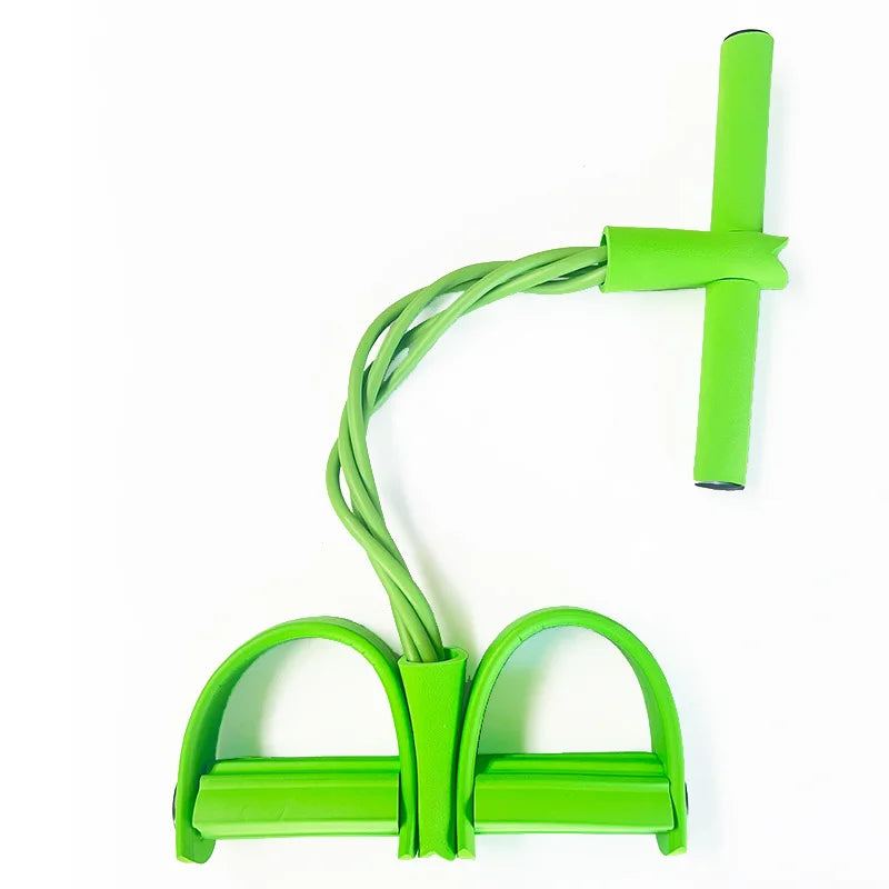 Elevate Your Fitness Routine with the Multifunctional 4-Tube Elastic Resistance Band for Total Body Strength and Flexibility