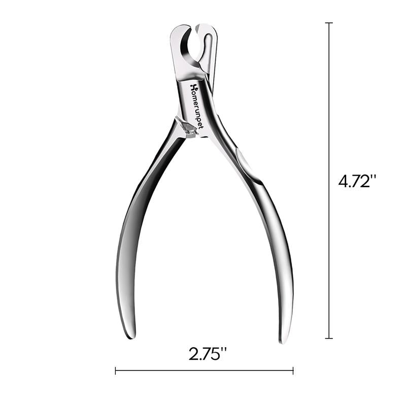 Homerunpet Stainless Steel Nail Clippers - Effortless Nail Trimming for Small Dogs & Cats with Safe, User-Friendly Design