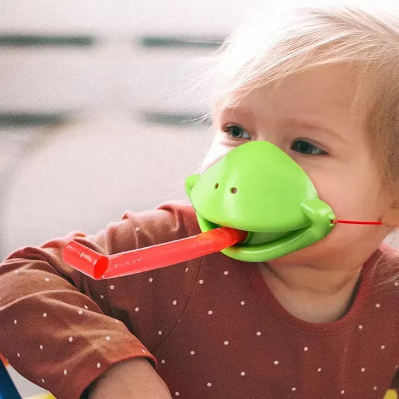 Frog Lizard Mask Game with Wagging Tongue - The Ultimate Fun and Laughter Experience for Family and Friends!