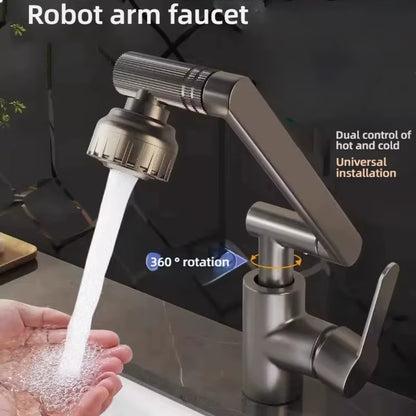 Revolutionary 1080° Swivel Kitchen and Bathroom Faucet - Multifunctional Cold and Hot Water Tap for Effortless Cleaning and Stylish Design