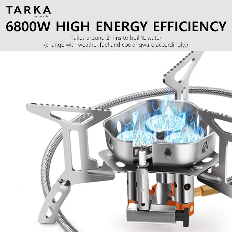 Powerful and Portable Camping Gas Stove - 6800W Outdoor Burner for All Your Cooking Adventures