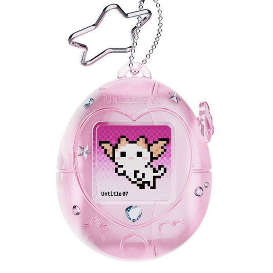 Charming Vintage Tamagotchi AirPods Case in Pink, Purple, and Silver with Star Keychain - A Fun and Durable Gift for Any Occasion!