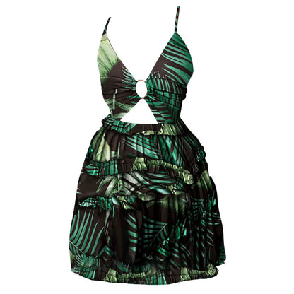 Chic and Comfortable Women's Summer Dress - Elegant Sleeveless A-Line Knee-Length Mini Dress for Effortless Style