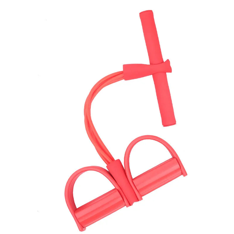 Elevate Your Fitness Routine with the Multifunctional 4-Tube Elastic Resistance Band for Total Body Strength and Flexibility
