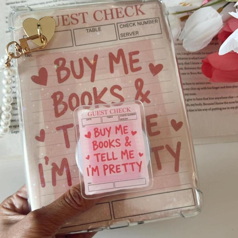 Elevate Your Style with the Romance Kindle Grip - Pink Heart Design for MagSafe & More!