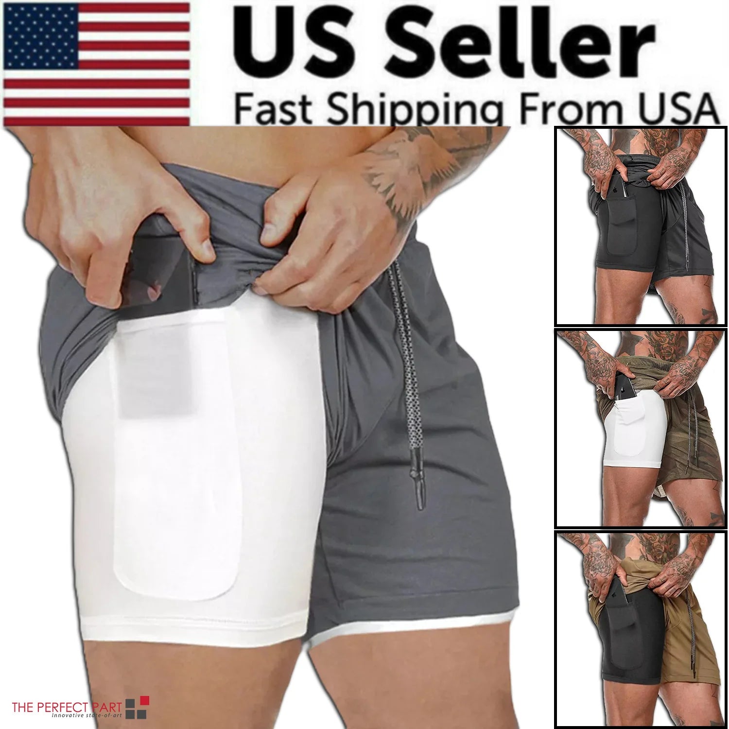 Elevate Your Workout with Men's Elasticated Waist Jogging Shorts - Perfect for Gym, Running, and Fitness Activities