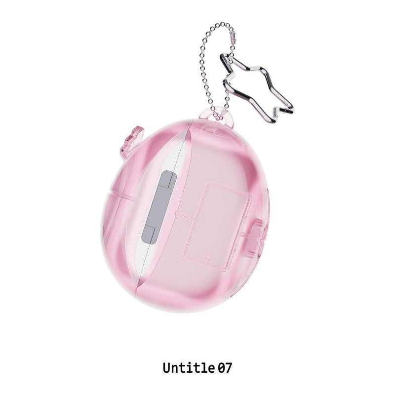 Charming Vintage Tamagotchi AirPods Case in Pink, Purple, and Silver with Star Keychain - A Fun and Durable Gift for Any Occasion!