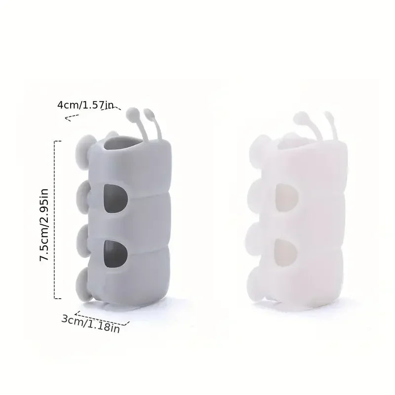Elevate Your Shower Experience with 2Pcs Removable Silicone Suction Cup Shower Head Holders - Stylish Wall Mount Storage Solution!