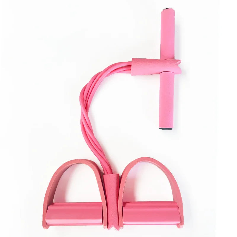 Elevate Your Fitness Routine with the Multifunctional 4-Tube Elastic Resistance Band for Total Body Strength and Flexibility