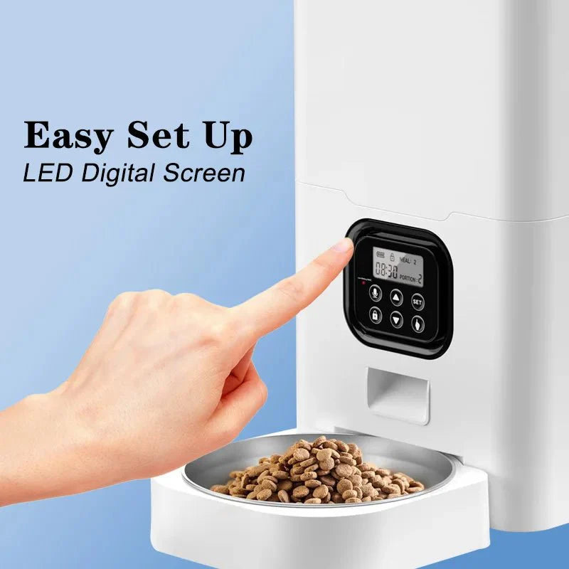 Revolutionize Your Pet's Mealtime with the HEYBO WiFi-Enabled Smart Pet Feeder - Control Feeding from Anywhere!