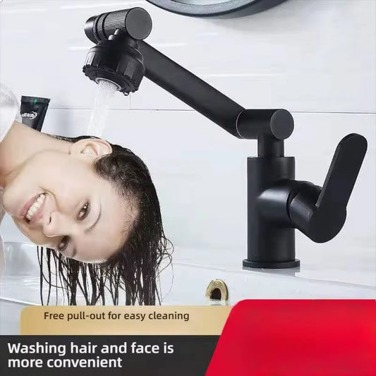 Revolutionary 1080° Swivel Kitchen and Bathroom Faucet - Multifunctional Cold and Hot Water Tap for Effortless Cleaning and Stylish Design