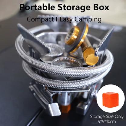 Powerful and Portable Camping Gas Stove - 6800W Outdoor Burner for All Your Cooking Adventures