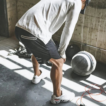 Elevate Your Workout with Men's Elasticated Waist Jogging Shorts - Perfect for Gym, Running, and Fitness Activities