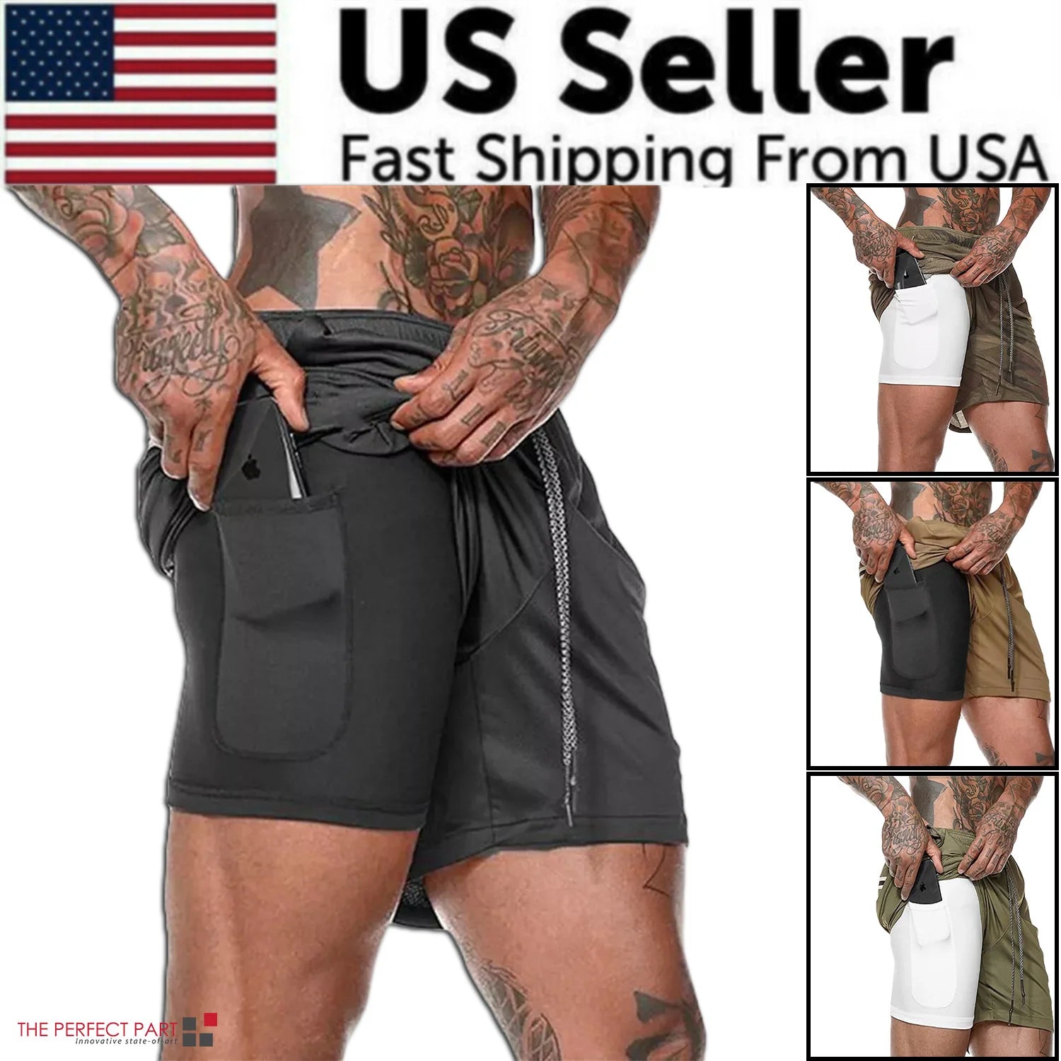 Elevate Your Workout with Men's Elasticated Waist Jogging Shorts - Perfect for Gym, Running, and Fitness Activities